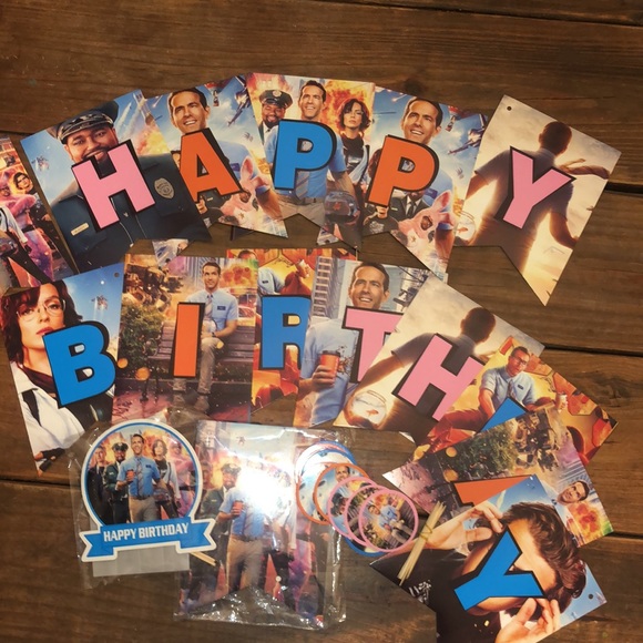 Nice Guy Ryan Reynolds Birthday Party set - Picture 7 of 8